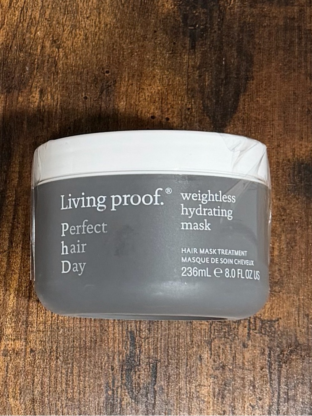 Living proof weightless hydrating hair mask - Gray & White jar